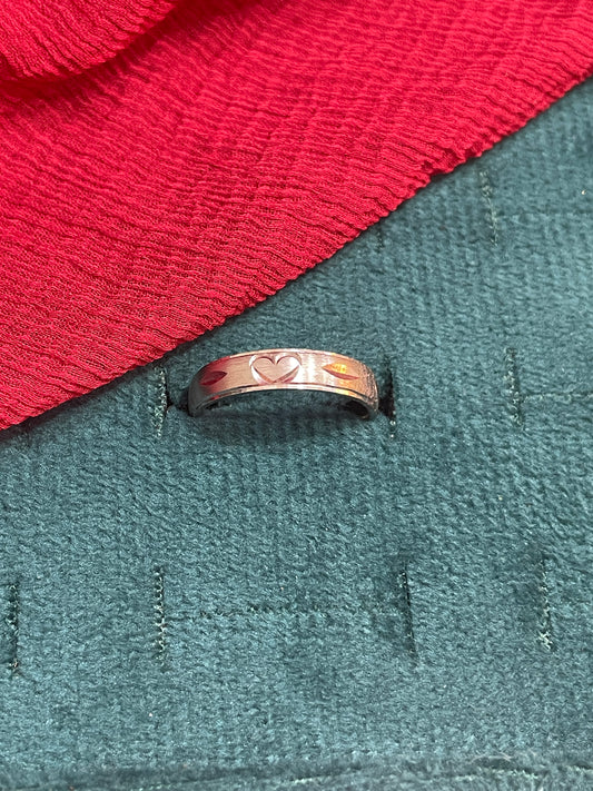 92.5 Silver Heart Ring for Women Size 12 | Stylish Romantic Symbol | Elegant Gift Jewellery