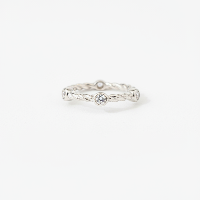 92.5 silver minimal ring size 13