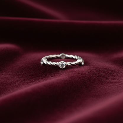 92.5 silver minimal ring size 13