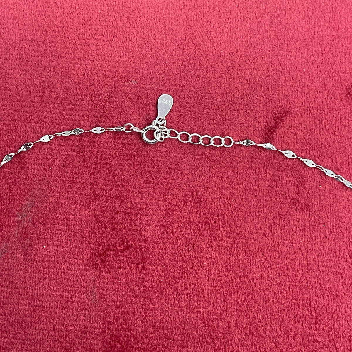 92.5 Silver Crescent Moon & Dangling Star Pendant Necklace for Women