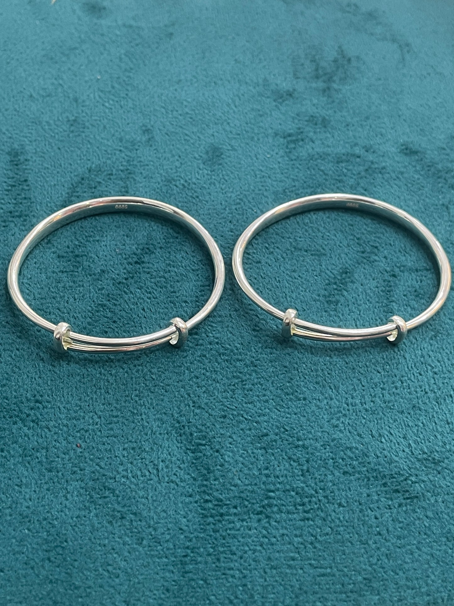 92.5 Silver Kids Kada | Stylish Smooth Finish | Elegant Jewellery