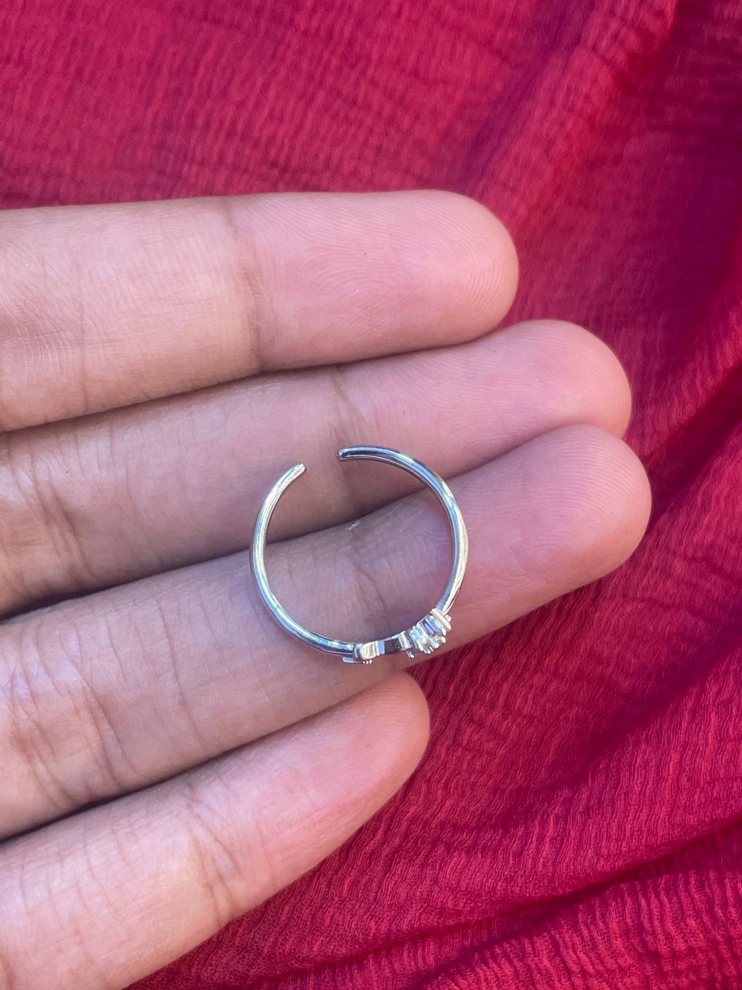 92.5 Silver Hello Kitty Toe Rings for Women & Girls | Cute Cartoon Design | Adjustable Jewellery