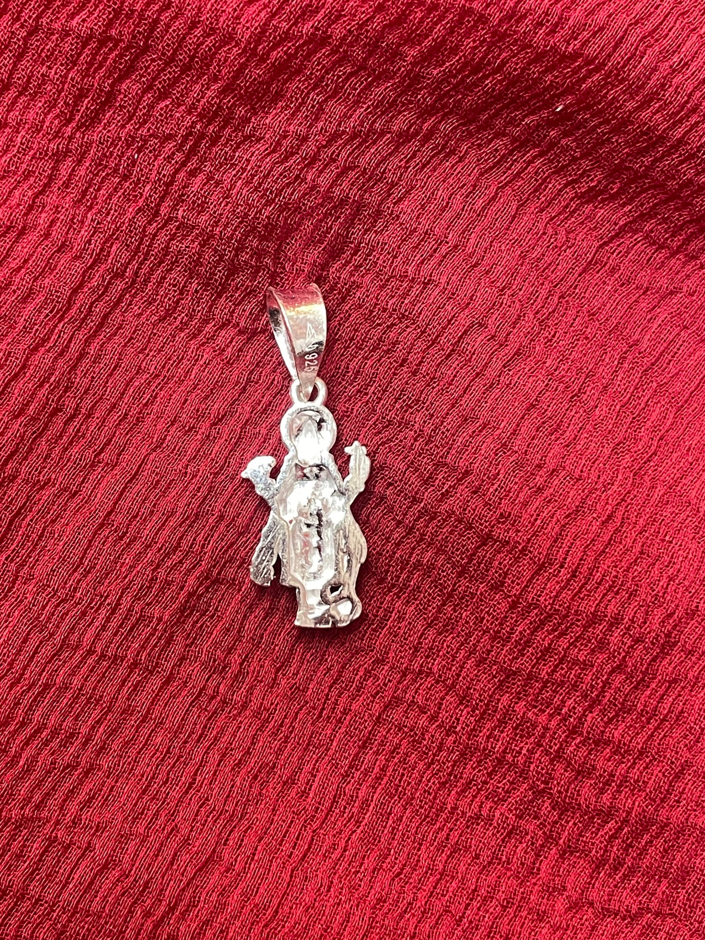 92.5 Silver Vishnu Murthy Design Pendant for Men & Women – Traditional Temple Style