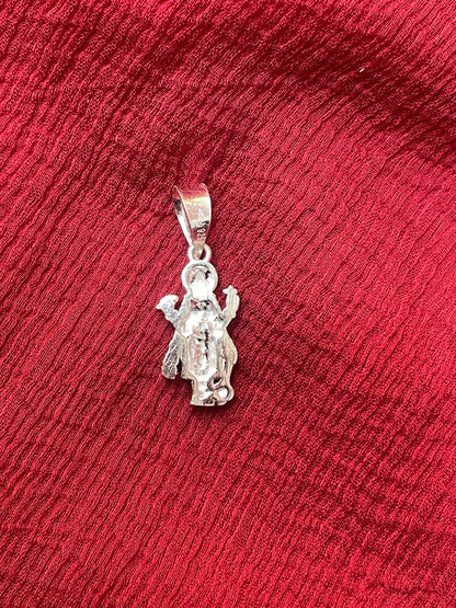92.5 Silver Vishnu Murthy Design Pendant for Men & Women – Traditional Temple Style