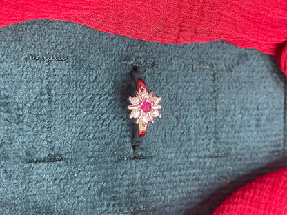 92.5 Silver Flower Ring for Women Size 12 | Stylish Bloom Design | Elegant Fashion Jewellery