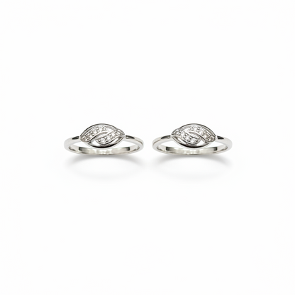 925 Silver Oval Shape Toe rings