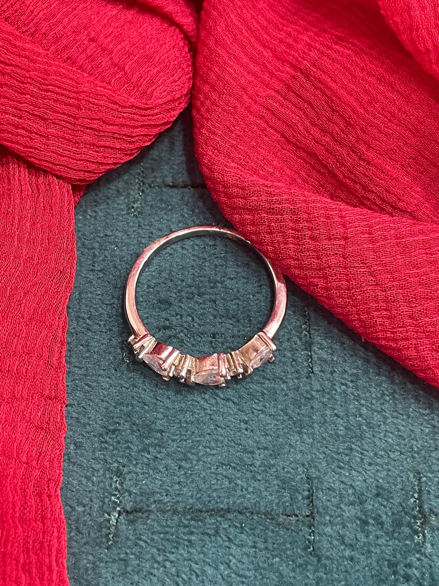 92.5 Silver White Stone Ring for Women Size 18 | Stylish Radiant Design | Elegant Fashion Jewellery