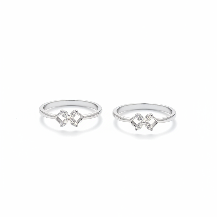 925 Silver Dainty Toe rings
