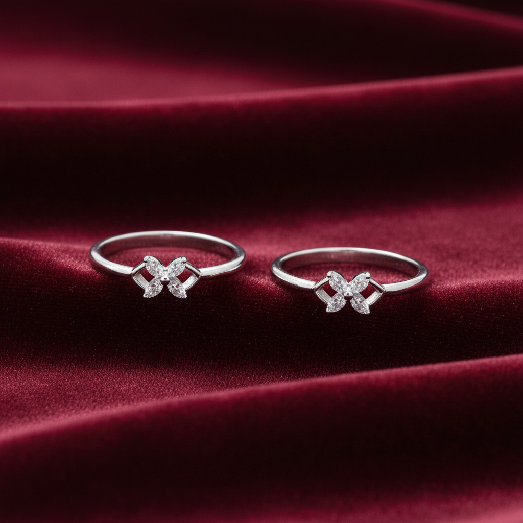 925 Silver Dainty Toe rings