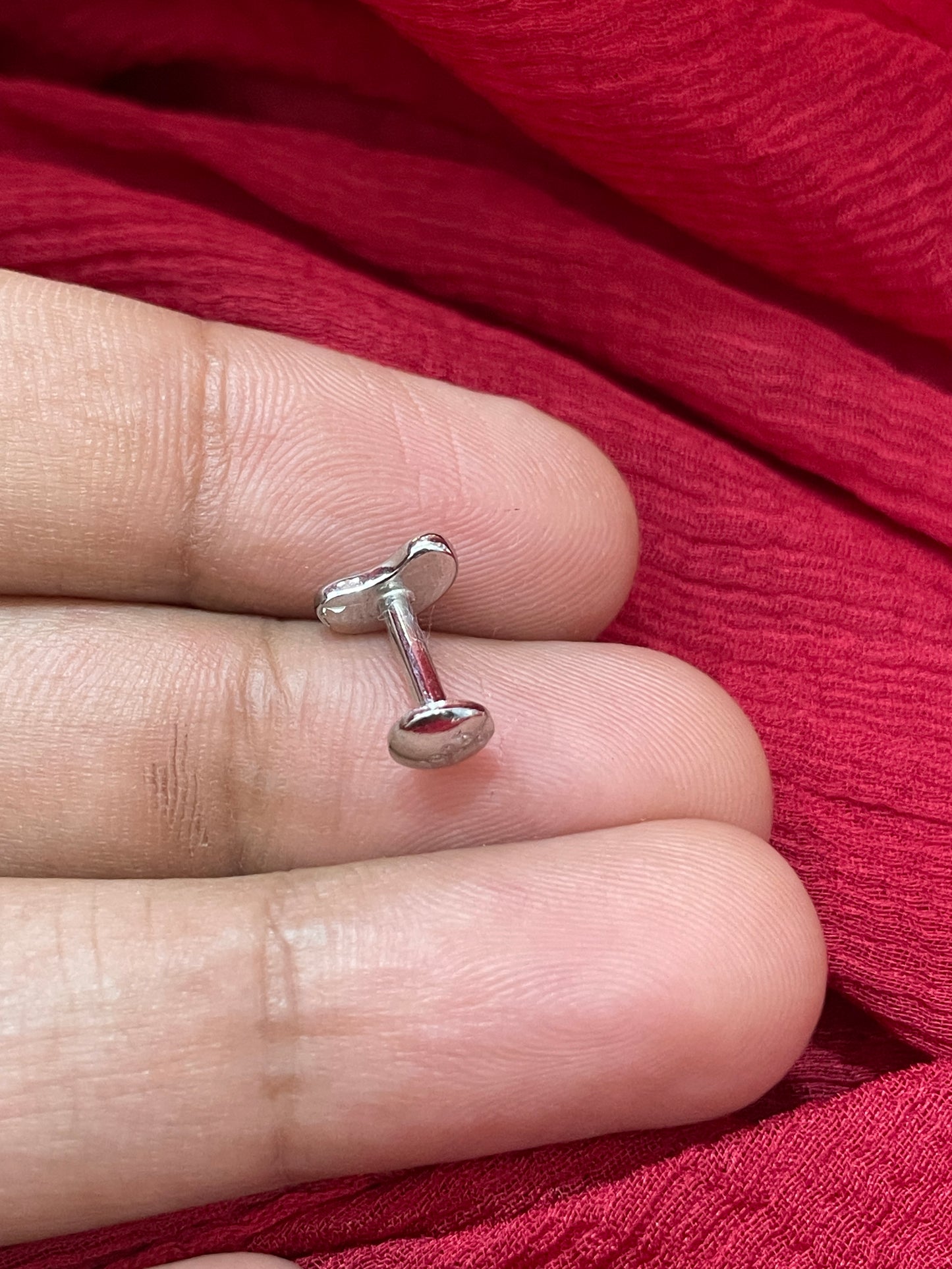 92.5 Silver Bean Shape Earrings for Women | Minimal Modern Design | Stylish Jewellery