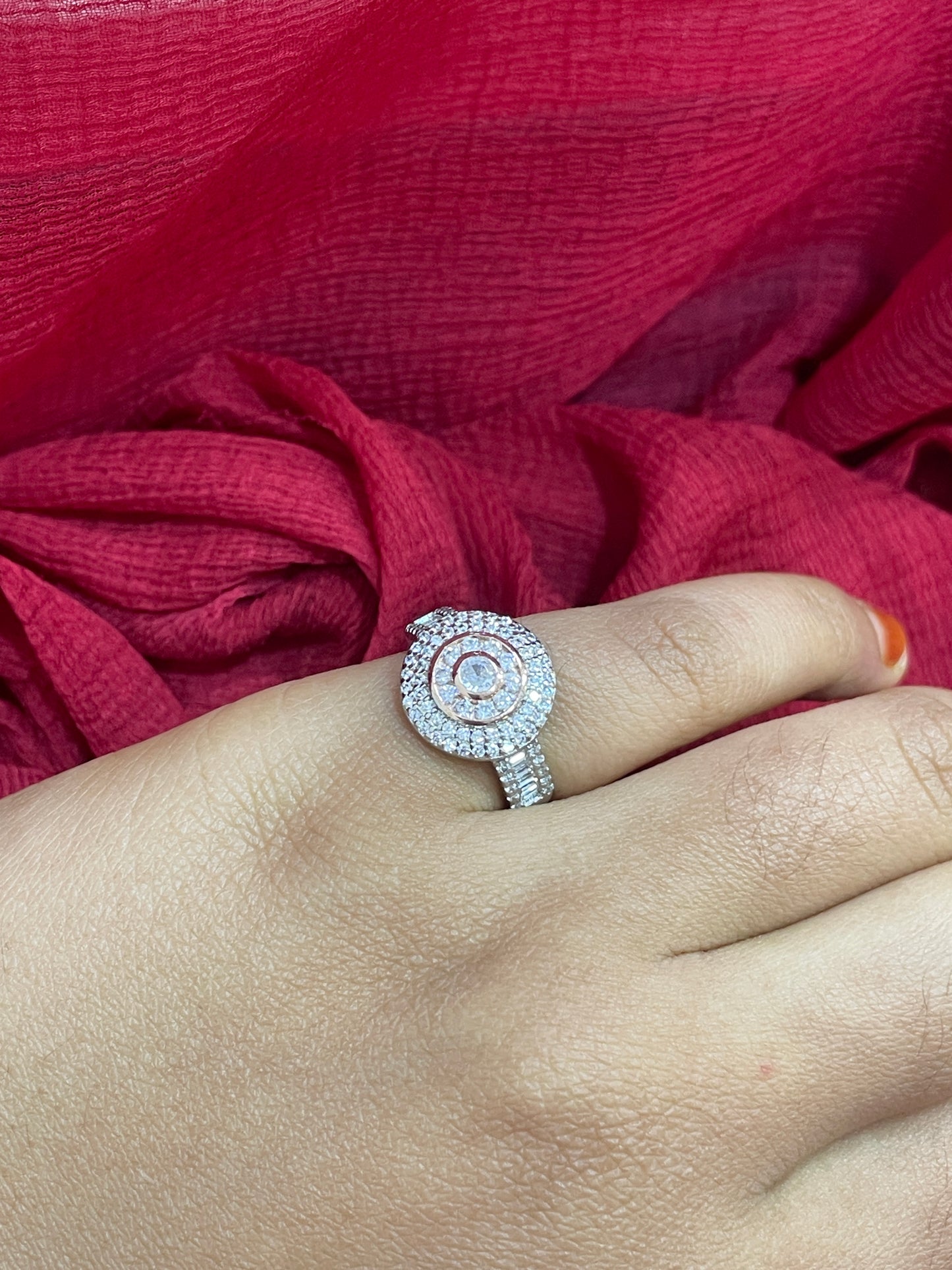 92.5 Silver Stylish Round Ring for Women Size 11 | Elegant Minimal Design | Daily Wear Jewellery