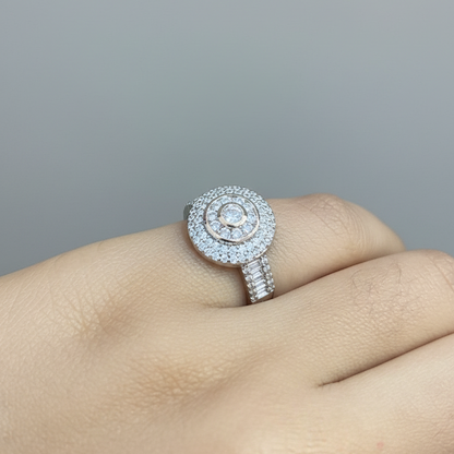 92.5 Silver Stylish Round Ring for Women Size 11 | Elegant Minimal Design | Daily Wear Jewellery