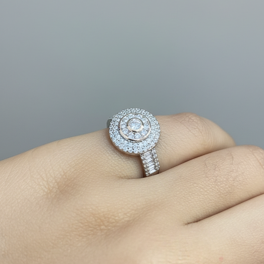 92.5 Silver Stylish Round Ring for Women Size 11 | Elegant Minimal Design | Daily Wear Jewellery
