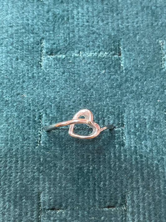 92.5 Silver Heart Ring for Women Size 13 | Stylish Graceful Finish | Elegant Jewellery