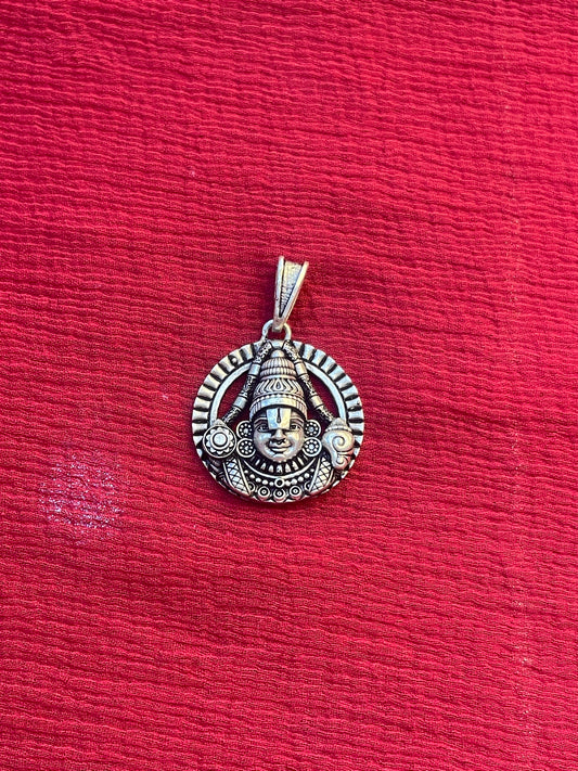92.5 silver Venkateswara swamy pendant