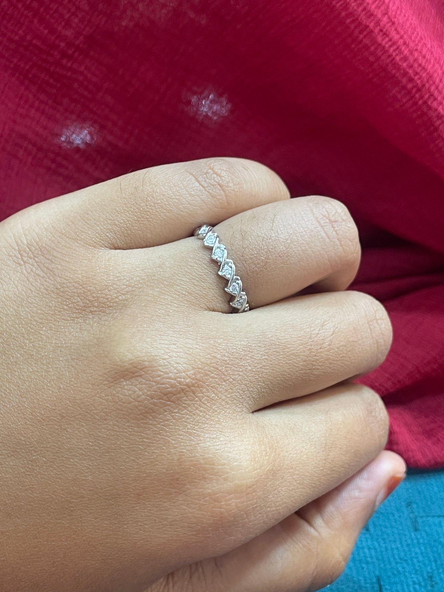 92.5 Silver Ring for Women Size 13 | Stylish Satin Finish | Elegant Fashion Jewellery