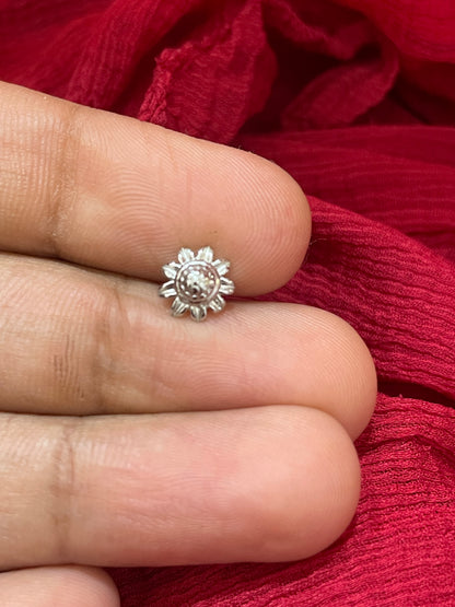 92.5 Silver Floral Earrings for Women | Stylish Elegant Design | Everyday Wear Jewellery