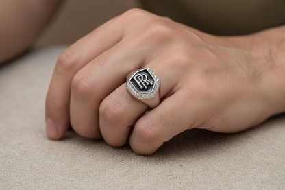 92.5 Silver Men’s Ring Size 18 | Stylish Refined Finish | Elegant Jewellery