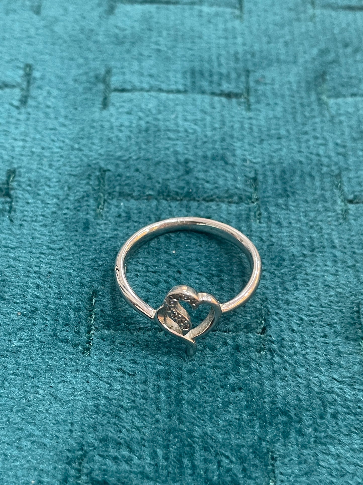 92.5 Silver Heart Ring for Women Size 12 | Stylish Affection Design | Elegant Jewellery