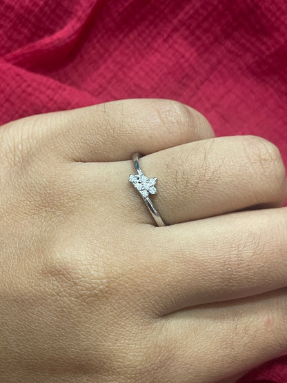 92.5 Silver Elegant Ring for Women Size 14 | Minimal Classy Daily Wear Jewellery