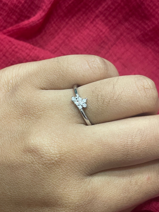 92.5 Silver Elegant Ring for Women Size 14 | Minimal Classy Daily Wear Jewellery