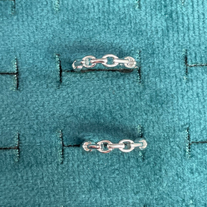 92.5 Silver Chain Link Toe Rings