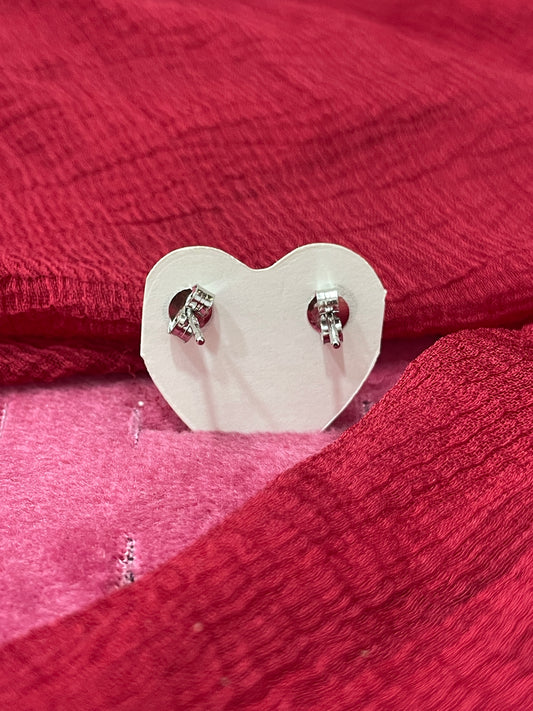 92.5 Silver White Stone Studs | Classic Everyday Design | Jewellery