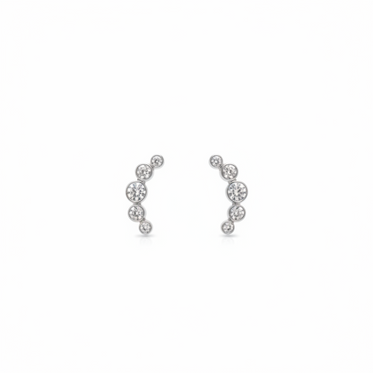 92.5 Silver Sparkle Second Studs