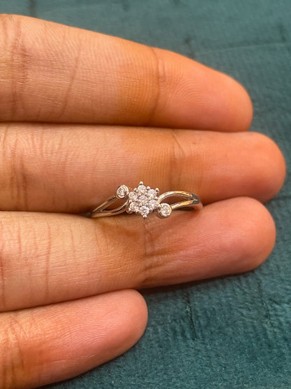 92.5 Silver Star Ring for Women Size 11 | Stylish Stellar Design | Elegant Fashion Jewellery