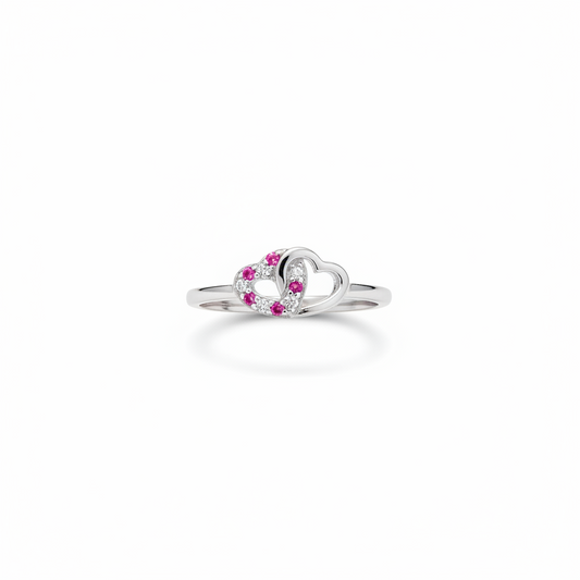 92.5 Silver Heart Ring for Women Size 8 | Stylish Soft Love Design | Elegant Jewellery