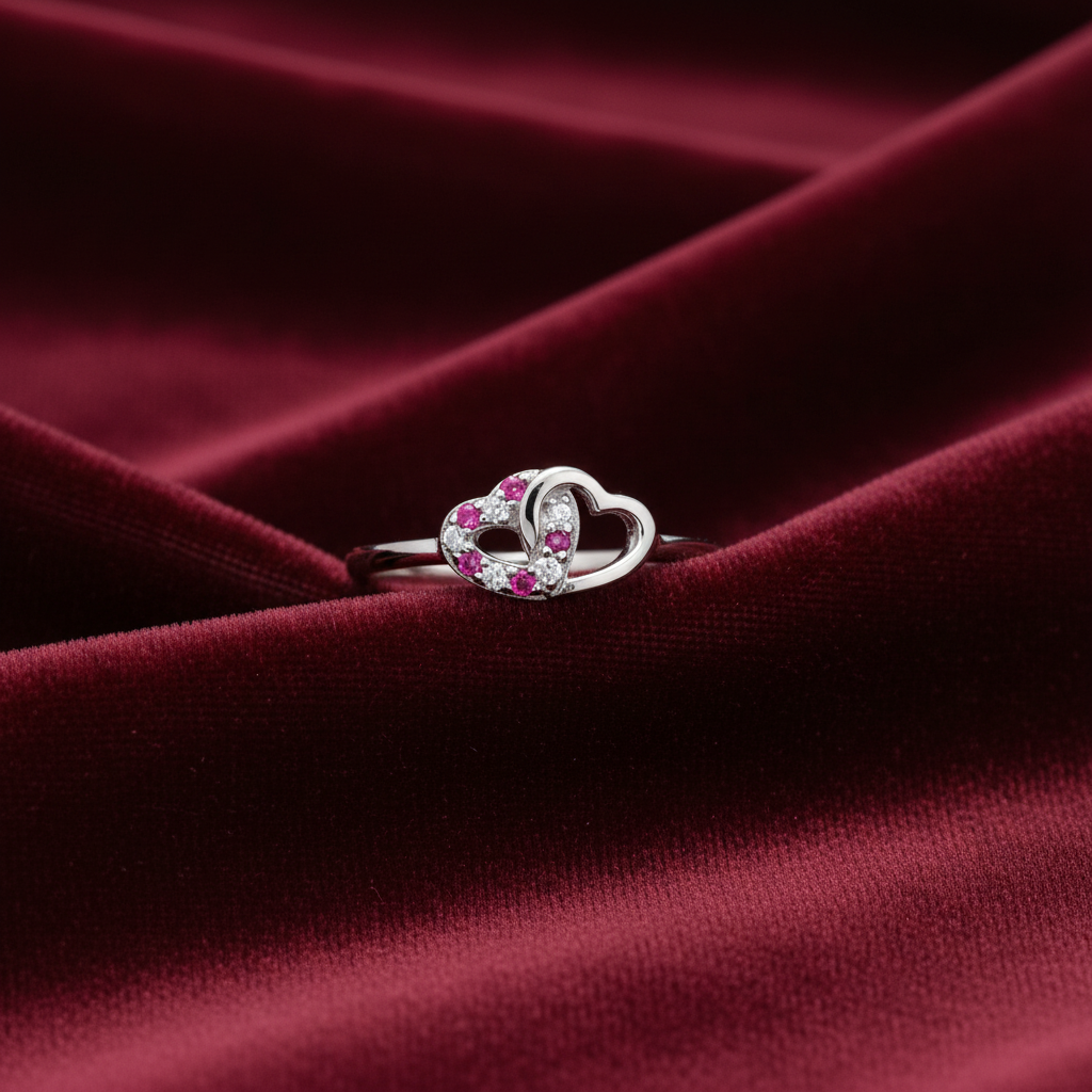 92.5 Silver Heart Ring for Women Size 8 | Stylish Soft Love Design | Elegant Jewellery