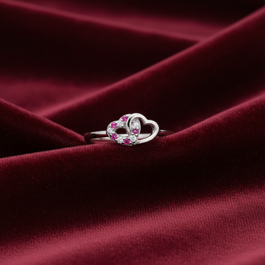 92.5 Silver Heart Ring for Women Size 8 | Stylish Soft Love Design | Elegant Jewellery
