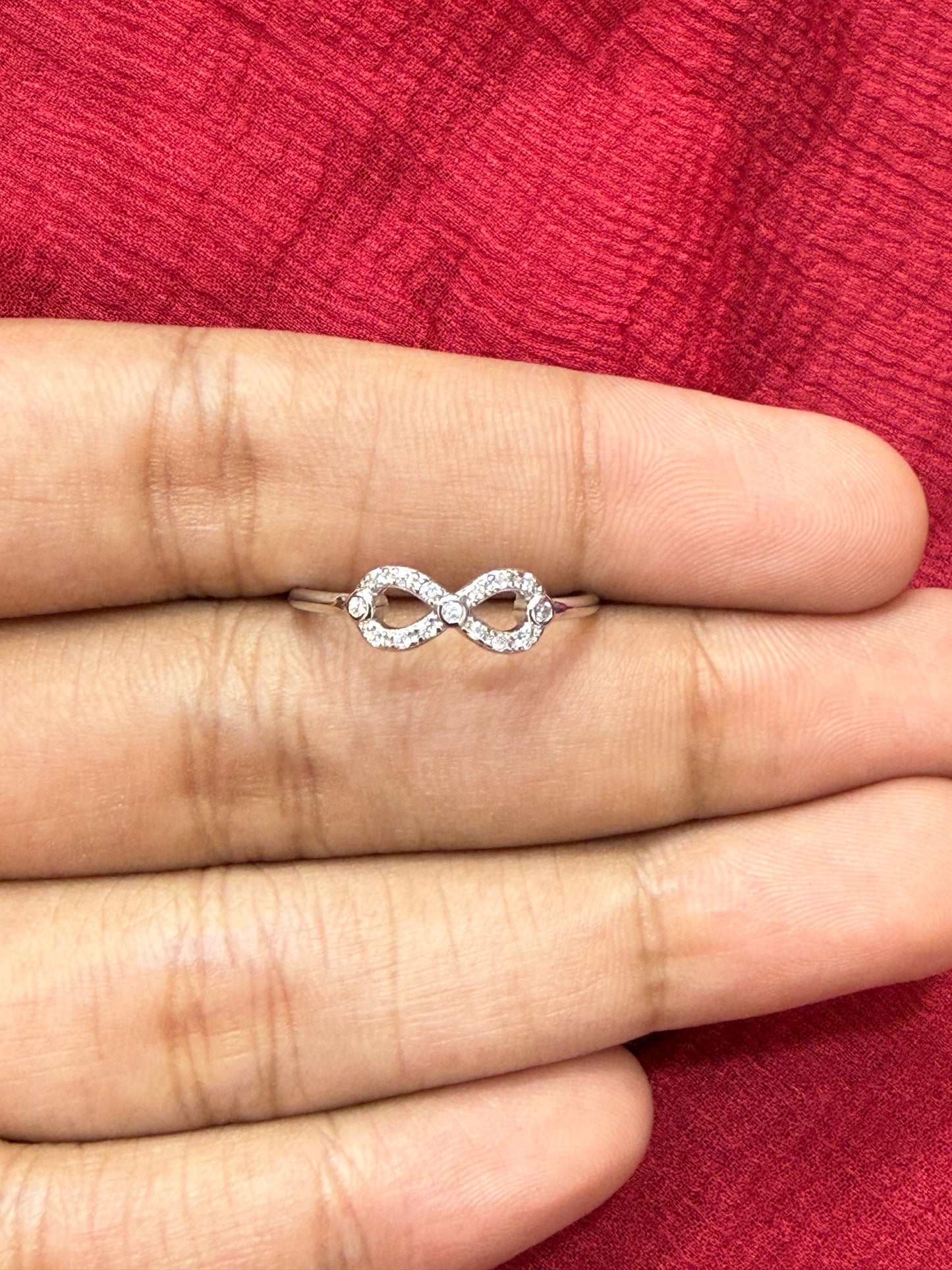 92.5 Silver Infinity Ring for Women