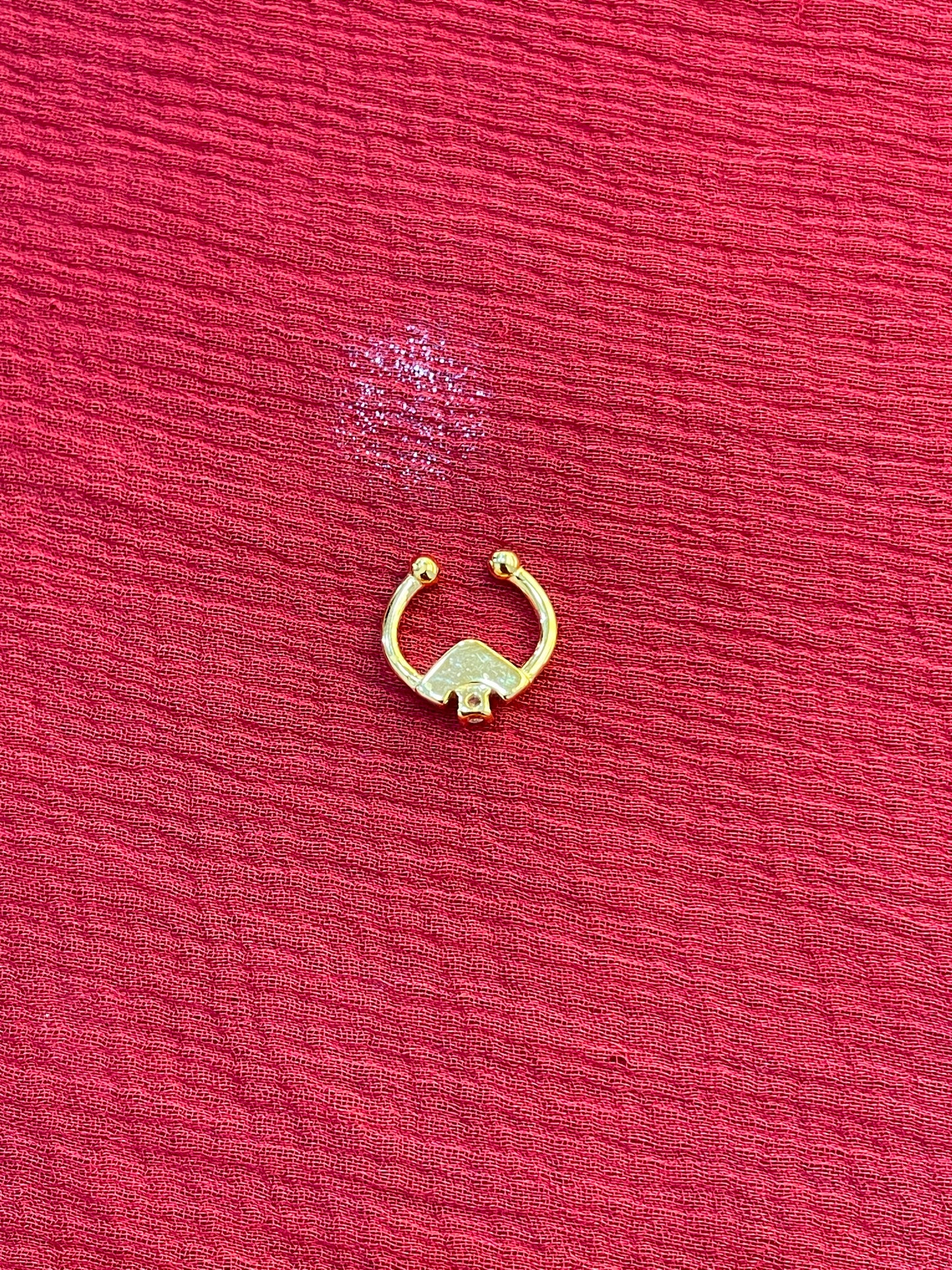 92.5 silver gold plated classy septum