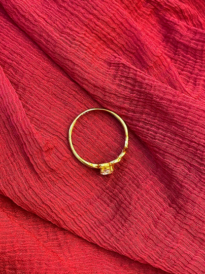 Gold Plated Silver Stylish Ring