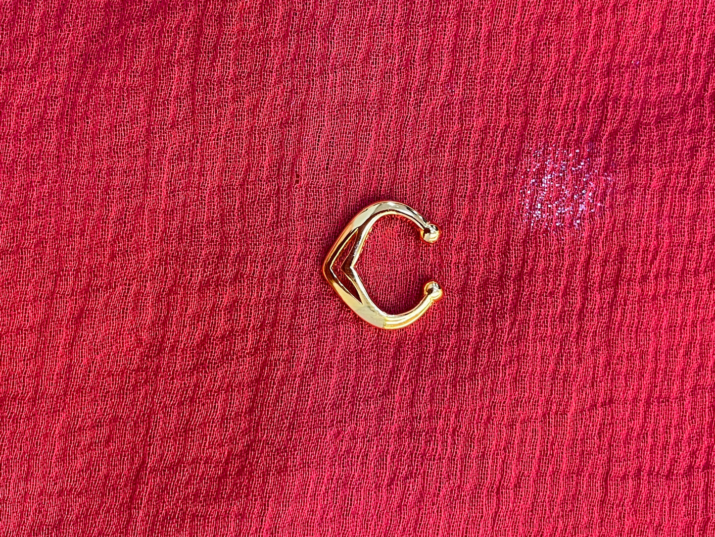 92.5 silver gold plated classy simple septum