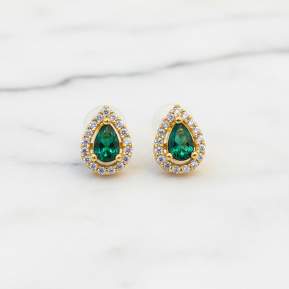 92.5 Silver Gold Plated Stud Earrings for Women | Stylish Elegant Design | Modern Jewellery pair