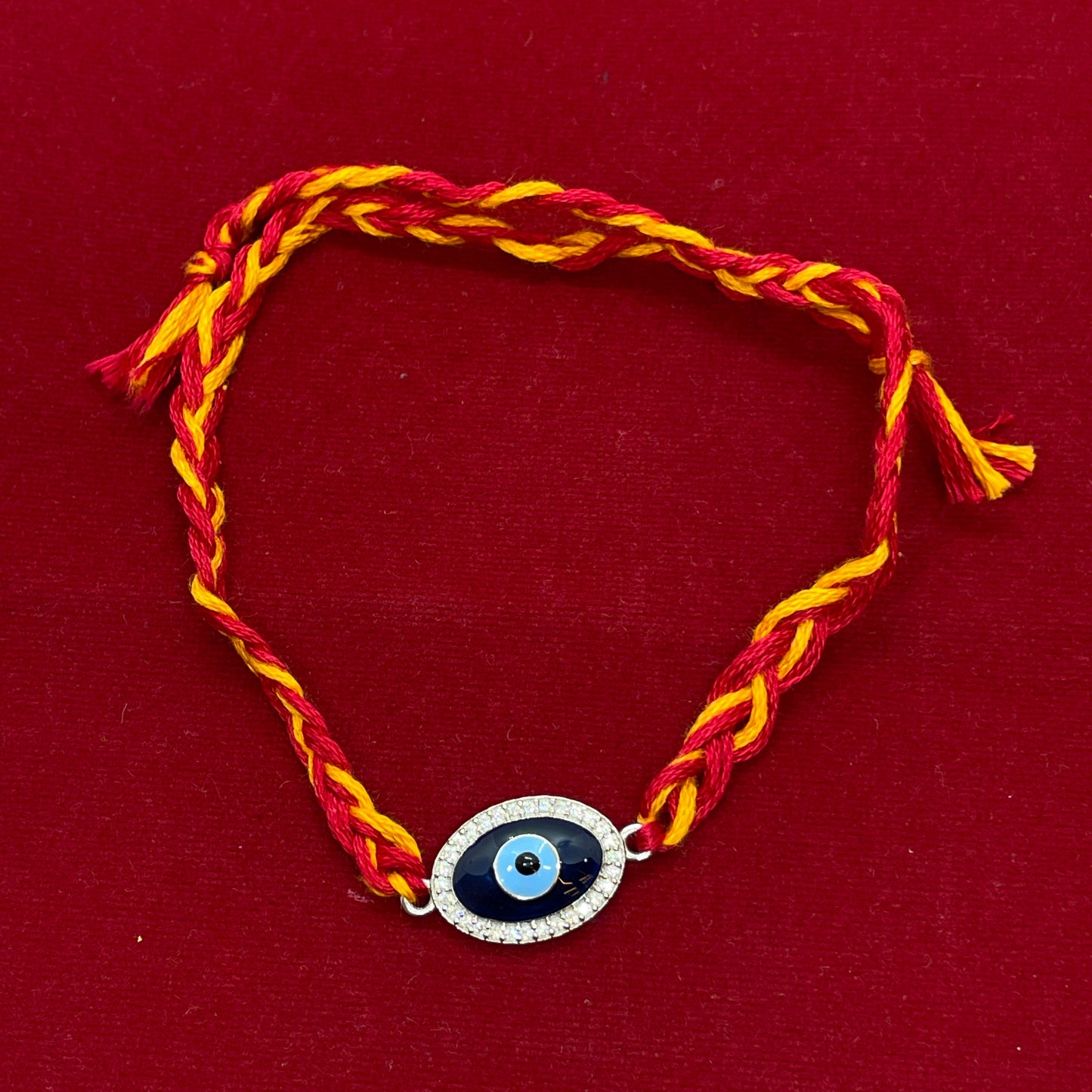 92.5 silver Evil Eye Rakhi for Brother