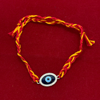 92.5 silver Evil Eye Rakhi for Brother