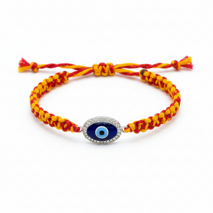 92.5 silver Evil Eye Rakhi for Brother