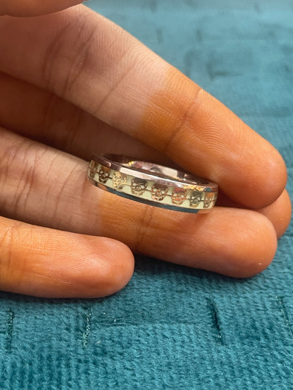 92.5 Silver Radium Men’s Ring Size 21 | Stylish Modern Glow Finish | Elegant Jewellery