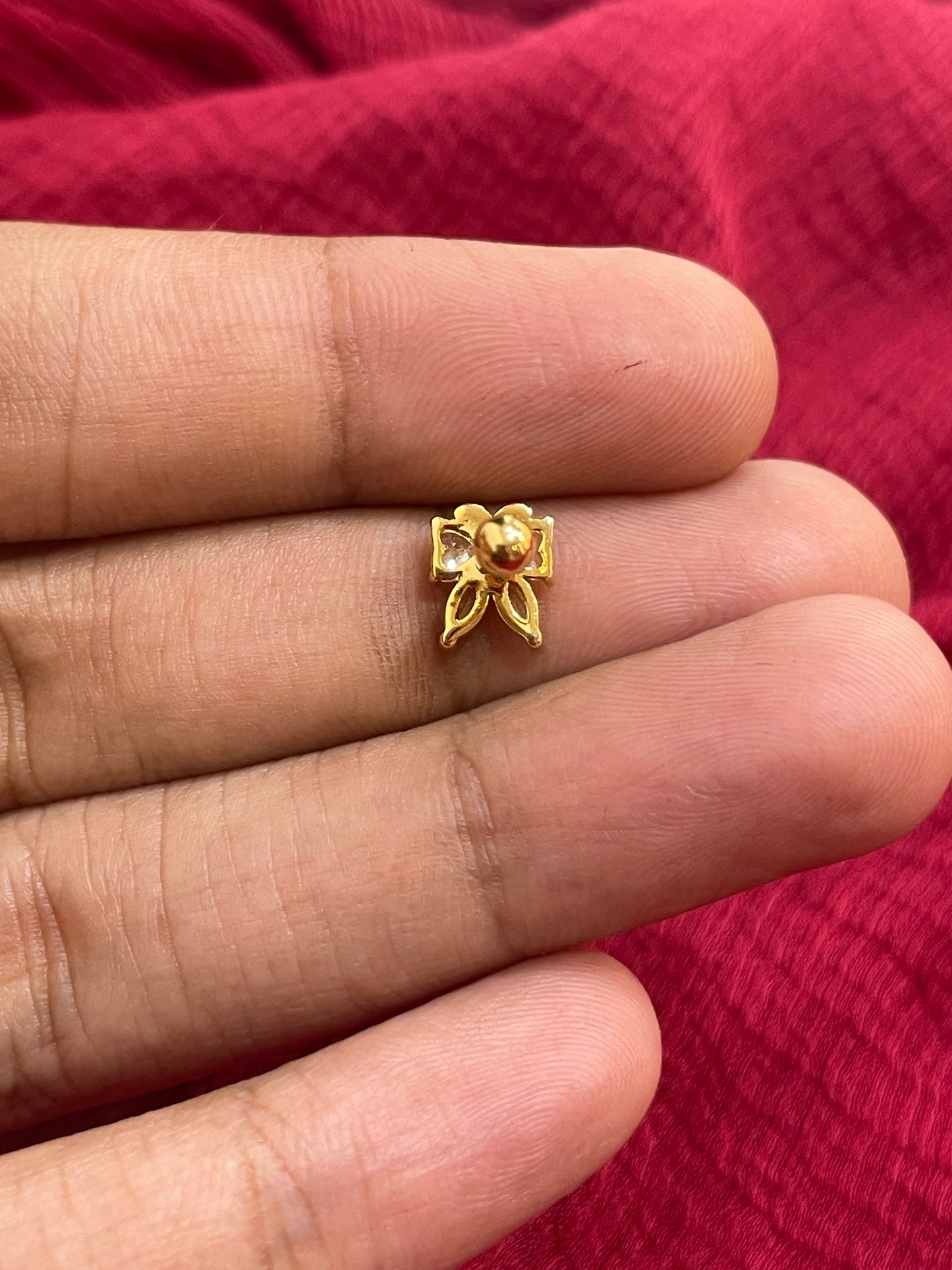 92.5 Silver Gold Plated Butterfly Earrings for Women | Stylish Cute Design | Elegant Jewellery