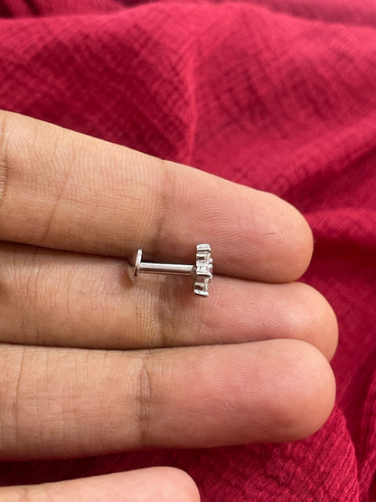92.5 Silver Minimal Earrings for Women | Stylish Simple Design | Elegant Daily Wear Jewellery