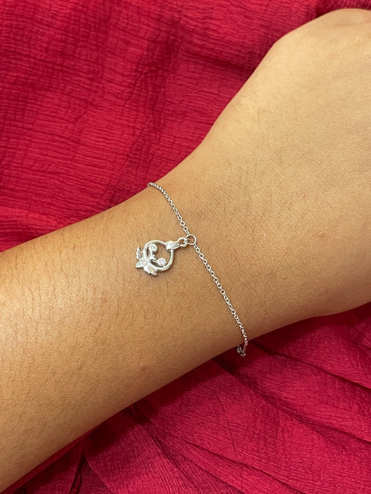 92.5 Silver Minimal Bracelet for Women 8 Inches | Stylish Sleek Design | Elegant Jewellery