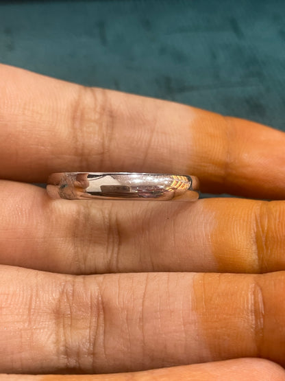 92.5 Silver Plain Men’s Ring | Stylish Clean Design | Elegant Jewellery