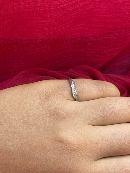 92.5 Silver Minimal Ring for Women Size 12 | Stylish Sleek Design | Elegant Fashion Jewellery