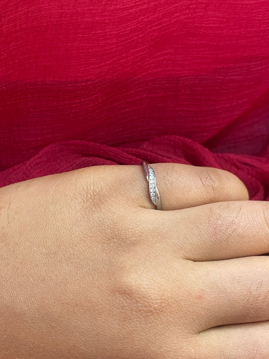 92.5 Silver Minimal Ring for Women Size 12 | Stylish Sleek Design | Elegant Fashion Jewellery