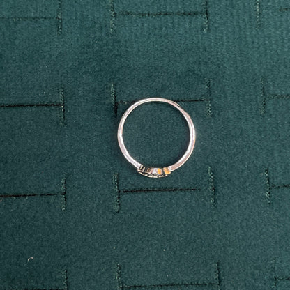 92.5 Sterling Silver Pave CZ Saturn Planet Finger Ring for Women