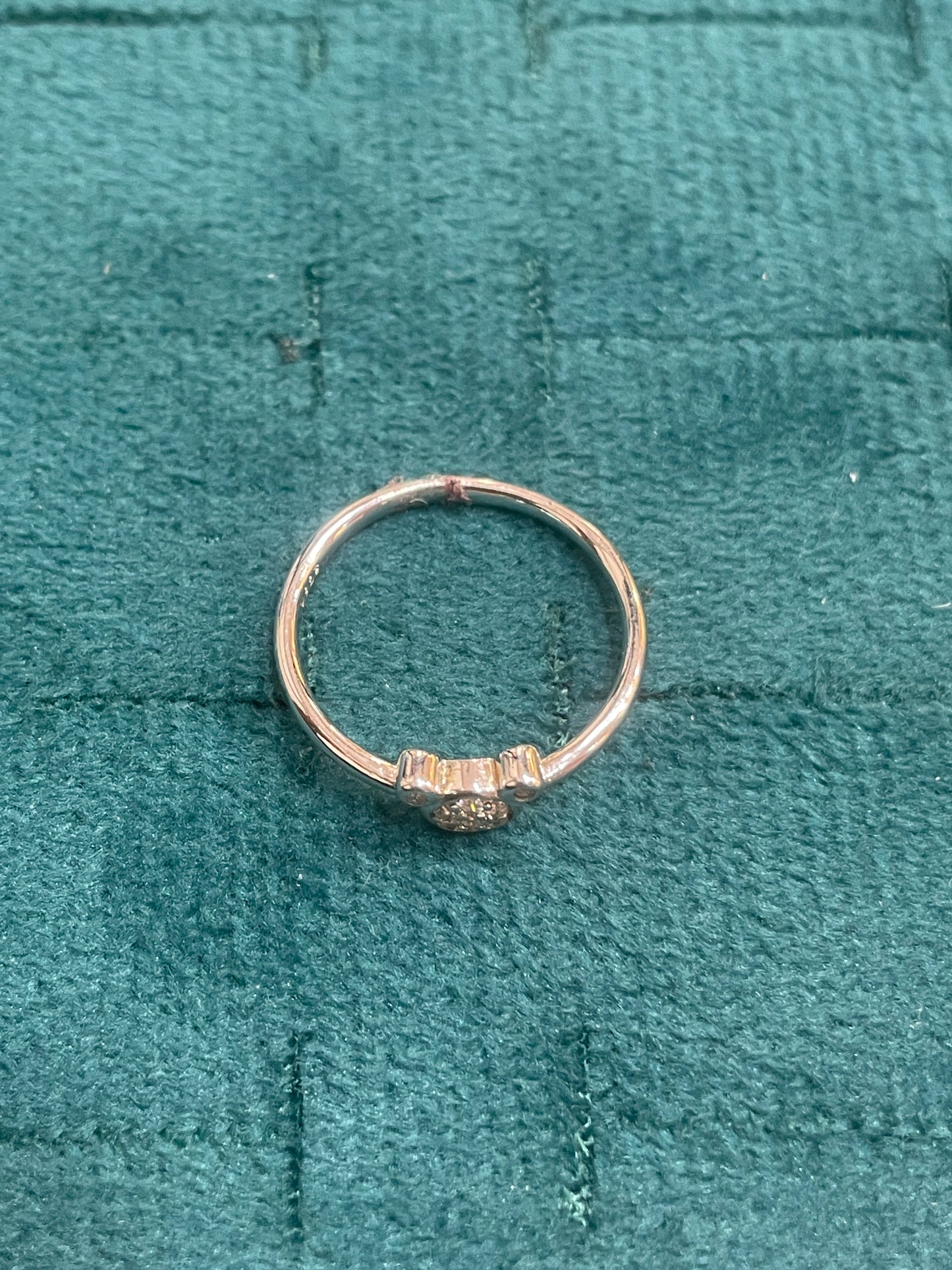 92.5 Silver Cute Ring for Women Size 10 | Stylish Playful Design | Elegant Fashion Jewellery
