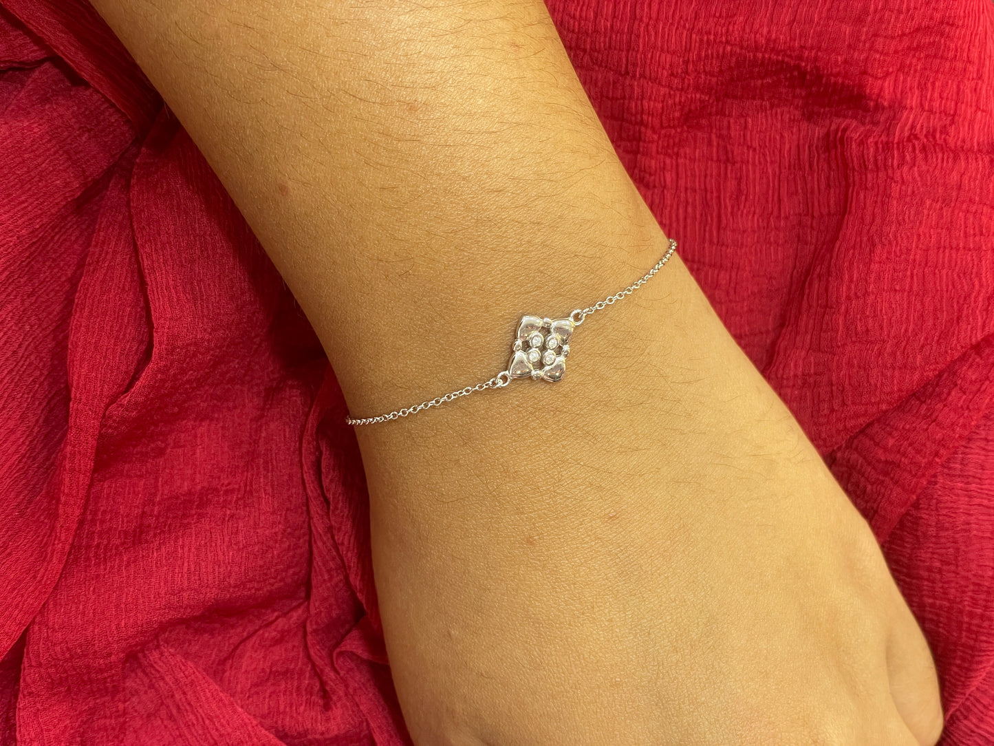 92.5 Silver Minimal Bracelet for Women 7.5 Inches | Stylish Sleek Design | Elegant Jewellery